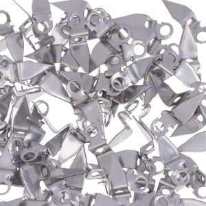 LEI 100 PCS 3D Channel Letter Hanging Ear Stainless Steel Metal Sign Installation Fixing Spare Part Advertising Hardware