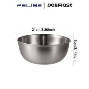 Pelise Sanitary Mixing Bowl Stainless Steel Baking Bowl Salad Bowl Thick Big Size Multifunctional Cooking Basin
