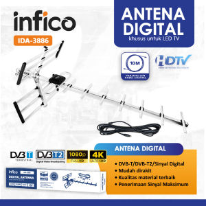 ANTENA TV DIGITAL FULL CHANNEL HD INDOOR DAN OUTDOOR JERNIH SEMUA SIARAN INDO ANTI HUJAN DAN SINAR #