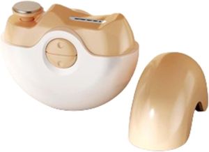 Nail Clippers Set for Men Toenail Clippers Toe for Thick Nails for Women Fingernail Portable for Elderly Nail File 2-in-1 Electric Automatic Aldult Inhalation of Nail Clippings (8.6x8.6x3.65cmBlack)