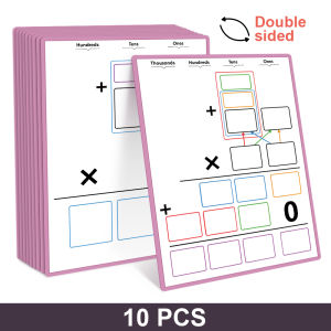 Dry Erase Board For Learning Multiplication Fact Times Table Math Card Whiteboard Multiplication Practice Cards Math Manipulatives White Board for Kids Student Classroom Homeschooling Teacher Aid