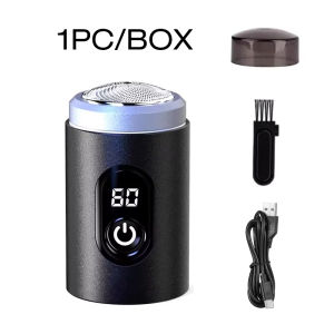 Portable mini electric shaver Power digital displaywashable all over bodytravel Pocket Trimmer Beard Razor Tahan lama