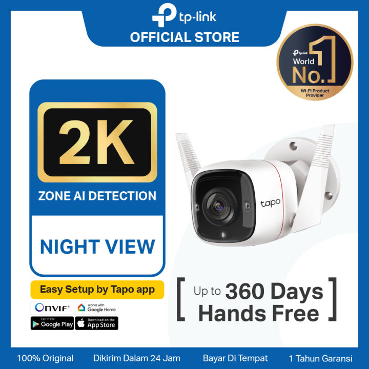 TP-Link%20Tapo%20C310%20(1/2%20pcs)%20Kamera%20CCTV%20Luar%20Ruangan%202K%203MP%20HD%20Wi-Fi%20Sertifikasi-IP66%20Kamera%20Keamanan%20IP%20Tahan%20Cuaca%20Tampilan%20Malam%20Kamera%20Pengawasan%20Audio%202%20Arah%20TP%20Link%20-%20Image%202