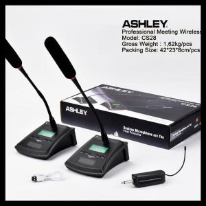 MIC WIRELESS PODIUM ASHLEY CS28/CS 28 2 MIC MEJA