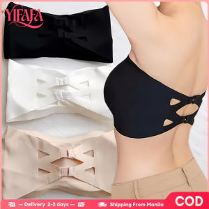 YIFAFA （Buy 2 Take 1）Strapless Tube Top With Chest Pads Beautiful Back Minimalist Soft Support Underwear Off Shoulder Full Cup Seamless Breathable Womenwear【2-3 Days Delivery】