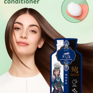 Ancient safe process nonblack and nonirritating bubble hair dye cream