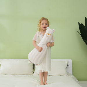 JOJO CASTLE Anti Allergic Pure Cotton Long Baby Pillow Stuffed Toy Helps with Deep Sleep Removable and Machine Washable