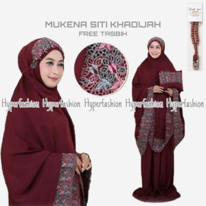 Mukena siti khadijah dewasa floraleena/size jumbo/terbaru/grosir free tasbih