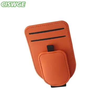 [CISWGE Auto] Sunglass chủ cho xe Sun Visor từ da Clip an toàn Kính lưu trữ một tay sử dụng không có thiệt hại tự động nội thất tiện ích