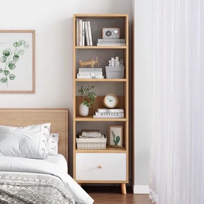 Kệ Sách Đa Năng - Tủ Sách Phong Cách Bắc Âu Có Hộc Tủ Gọn Gàng Tiện Ích