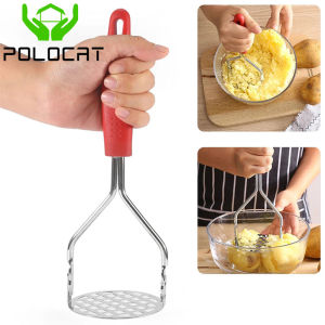 Polocat Pressed Potato Crusher Mash Squeezer Potato Squeezer Smooth Mash Potato Crusher Fruit Tools