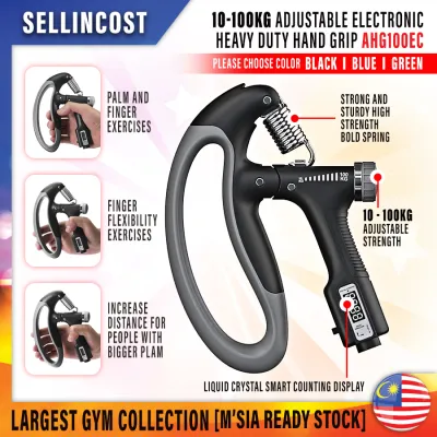 Sellincost [TOP SELLING] Adjustable Hand Grip Exercise Hand Gripper Spring 5-180Kg (with/without Counter) Handgrip Arm Finger Arm Exercise Gym Yonex Badminton Muscle Exercise Alatan Exercise Tangan AHG 可调式握力器
