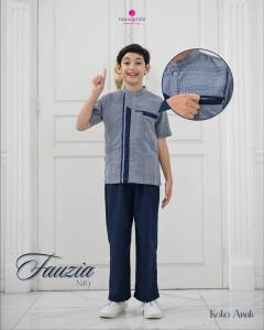 Sarimbit Keluarga Fauzia Navy by Raunapride/Gamis dan Koko