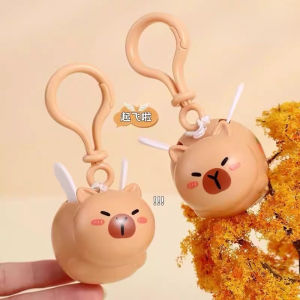 Creative Pull-wire Keyring: Flying Capybara Pendant for Girls & Children