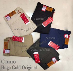 NEW ARRIVAL Celana Panjang Chino Pria Premium HUGO GOLD Slimfit - Celana Chino Terlaris 2024 - Chinos Cassual - Chino Bisa formal