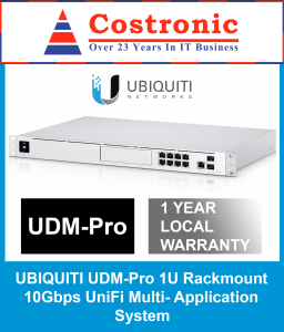 UBIQUITI UDM-Pro 1U Rackmount 10Gbps UniFi Multi- Application System (Local SG Warranty)