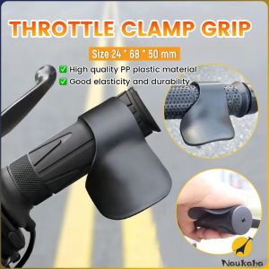 Naukaha【Ready in Stock】 Motorcycle Throttle Grip Booster Handle Plastic Clip Grips Clamp 1Pc