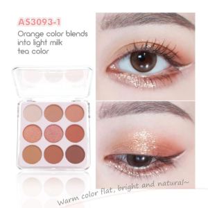 Ashley Shine 9 Colors Matte Eyeshadow Palette Pearly Make Up Eyeshadow AS3093