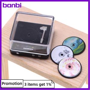 banbi 1:12 Dollhouse Miniature CD Player Disc Player Home Model Decor Toy Doll House Accessories