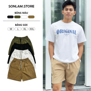 (Combo 2 Quần Short) Nam Kaki Dù SL.STORE Form Trên Gối Bản Nâng Cấp đường May Menswear
