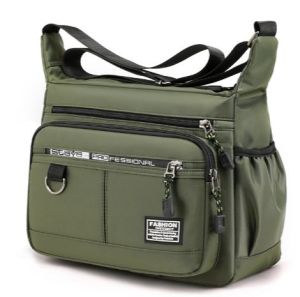 กระเป๋าสะพายข้างผ้าแคนวาสแฟชั่นผู้ชายงานสวย สไตล์เกาหลีช่องใส่ของเยอะ