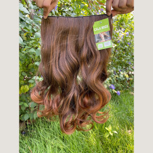 แฮร์พีช hairpiece แฮร์พีช calawigs ชิ้นหนาพิเศษไหมด้านเหมือนผมจริง แฮร์พีชลอนสั้น รหัส 140G กว้าง26cm ยาว45cm-