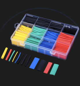 164Pcs/Box Heat Shrink Tube Assorted Insulation Shrinkable Tube 2:1 Wire Cable Sleeve Insulated Sleeving Tubing Waterproof