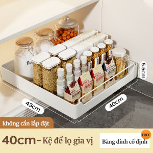 Lifinity Kệ Để Đồ Tủ Bếp Đa Năng Kệ Bát Đĩa Có Ray Trượt Sơn Tĩnh Điện