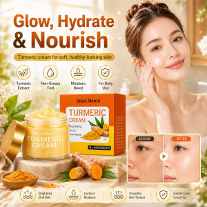 Daily Skin Hydrating Moisturizer Turmeric Brightening Cream Gentle Care Face Body Moisturizing Lotion Smooth Glow Skin Care Nourishing Soft Touch Cream Lightweight Beauty Essential