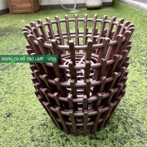 5 cáichậu nhựa trồng lan nhiều size lựa chọn trồng hoa lan