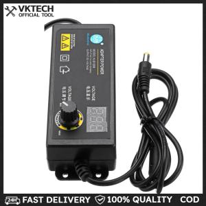 Adjustable Voltage Power Adapter AC 100-240V to DC 3-36V 2A Power Supply for Led Strip Light Display Screen Charger 3-36V 60W Power Adapter Adjustable Voltage with Display Screen US Plug