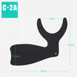 【Hot Selling Ltem】Dental Orthodontic Black Background Plate Photo Image Autoclavable Contrast Plate Dental Tools with Scale Marks【Shipment within 24 hours】