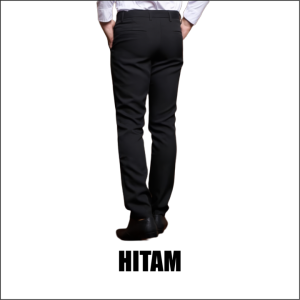 Celana Kantor Formal Kerja Pria Slimfit  Size 27 - 38 Hitam dan Abu Adem Nyaman