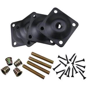 4x M8 Leg Attachment Plates Repair Accessories for Table Ottomans Dresser