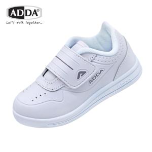 ADDА รองเท้านักเรียน 41G5A-B1 รองเท้าพละสีขาว สำหรับเด็กหญิง&ชาย สวมใส่ง่ายด้วยตีนตุ๊กแก Size 25-35
