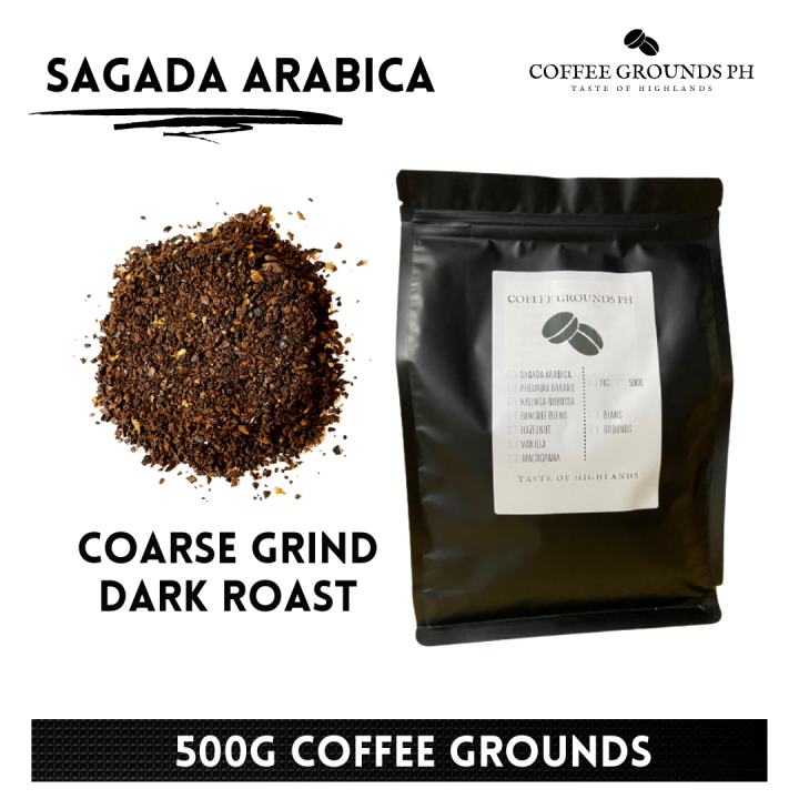 Coffee Grounds PH Sagada Arabica 500g Coarse Grind Coffee x Dark