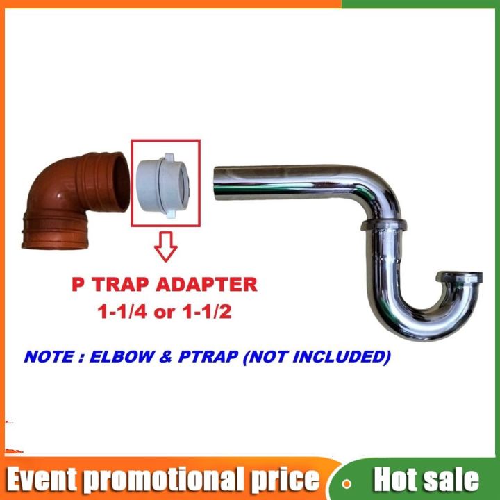 WHITE PTRAP ADAPTER TYPE 11/4 or 11/2 p trap / ptrap Lazada PH