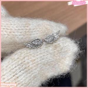 [Moneline] Vintage Couples Creative Angel Wings Stud Earrings Women Punk Studs Birthday Jewelry Gift