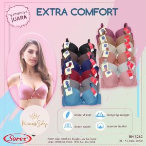 BH BRA 3262 ART SOREX - SOREX ASLI - BARANG ORI100% DARI SOREX - BAHAN PORI PORI ADA KAWAT BUSA TIPIS - FULL CUP - EXTRS COMFORT BUSA SEDANG - CUP BESAR - TERLARIS !!!