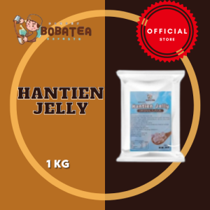 BOBATEA Experts Hantien Jelly 1kg – Premium Bubble Tea Topping | Crisp Refreshing Herbal Flavor | Bulk Packs x1 x3 x6
