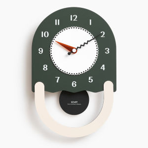 Tối Giản Bắc Âu Loạt Con Lắc Đồng hồ treo tường Hot Bán Nhà Phòng Khách Lối vào Phòng Chờ Đơn Giản Và Thời Trang Câm cổ điển sáng tạo Đồng Hồ trang trí đầy nghệ thuật 28x42cm