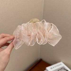 Korean Fashion Mesh Hair Clip Elegant Design Hairpin Summer Hair Clamp Hair Accessories Lady Girls