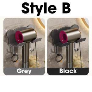 Hair Dryer Holder Seamless Stickers Waterproof Wall-mounted hair dryer rack Bathroom Shelf Storage Rack