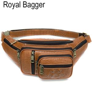 Royal Bagger Chest Bag Waist Pack Bags For Men Genuine Cow Leather Shoulder Sling Bags Fashion Cool