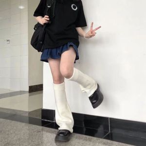 New Japanese Lolita Sweet Girl Leg Warmer Knit Socks Wool Ball Knitted Foot Cover Cosplay Women Autumn Winter Heap Heap Socks