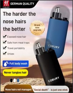 motor berkelajuan tinggi bersih dan kemas elektrik pemangkas bulu hidung penjagaan eksklusif untuk lelaki bergaya