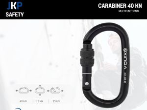 คาราบีเนอร์ สกรูล็อคตัว O 40KN ยี่ห้อXINDA