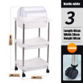 [Ready Stock + local seller]Kitchen storage rack, floor, multi-layer supplies, vegetable basket, household toys, fruit storage rack, snack storage rack. 