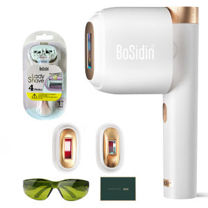 Bosidin Laser Epilator High Quality Portable Permanent Skin Rejuvenation IPL Hair Removal Home 180 Degree Rotating Head