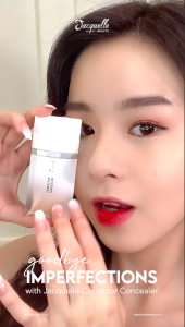 Jacquelle Corrector Concealer - Liquid Concealer Semi Matte Finish / Concealer Foundation Tahan Air dan Tahan Lama / Liquid Concealer Full Cover Makeup / Concealer Matte Tahan Lama / Concealer Long Lasting / Concealer Lightweight & Soft Concealer